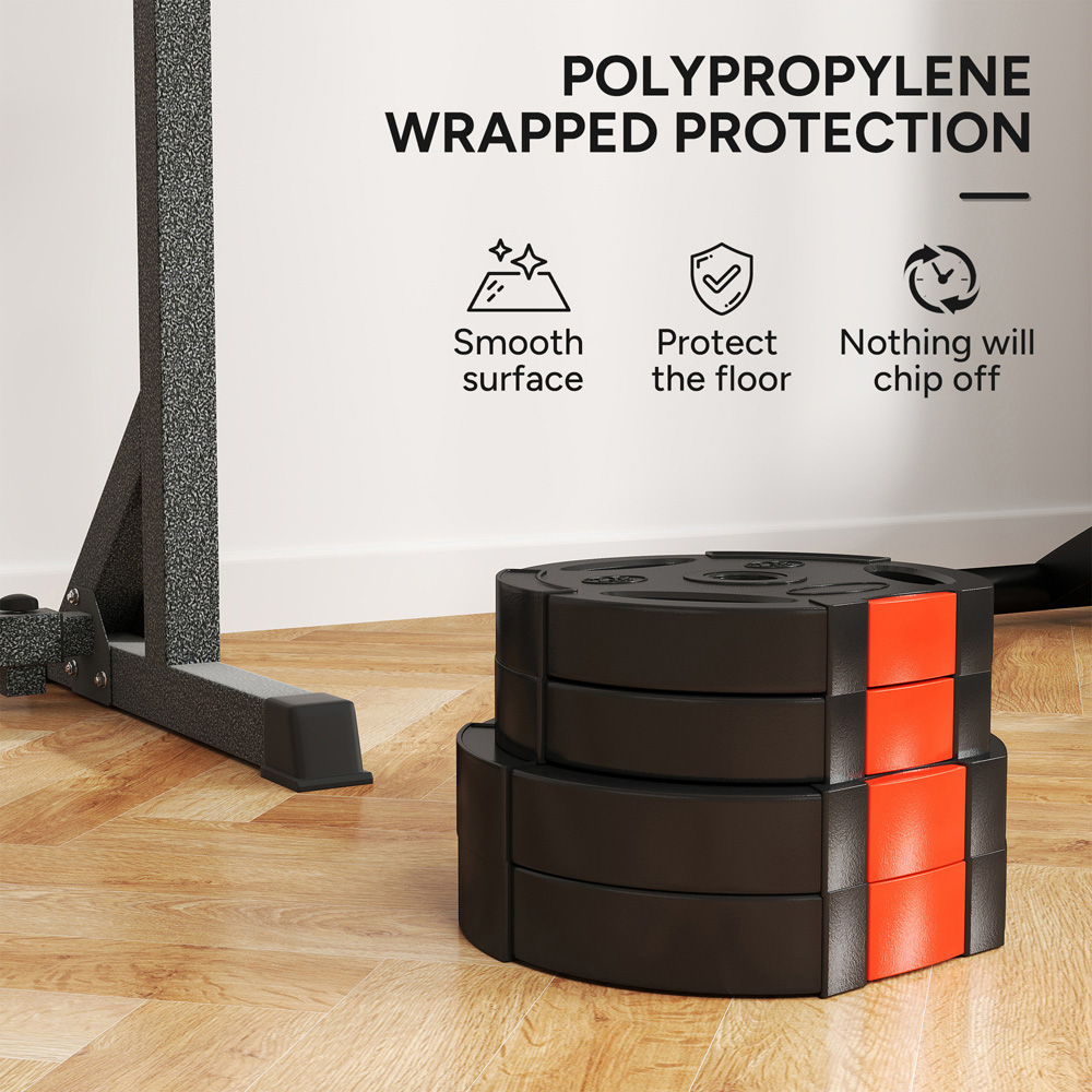 SPORTNOW Black Weight Plates Set 4 Pack Image 6