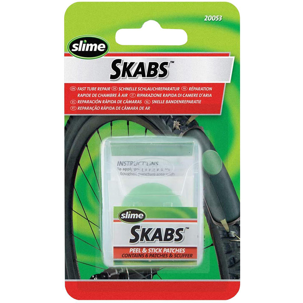 Slime Skabs 7 Piece Bike Tube Repair Patch and Metal Scuffer Kit 2 Pack Image 3