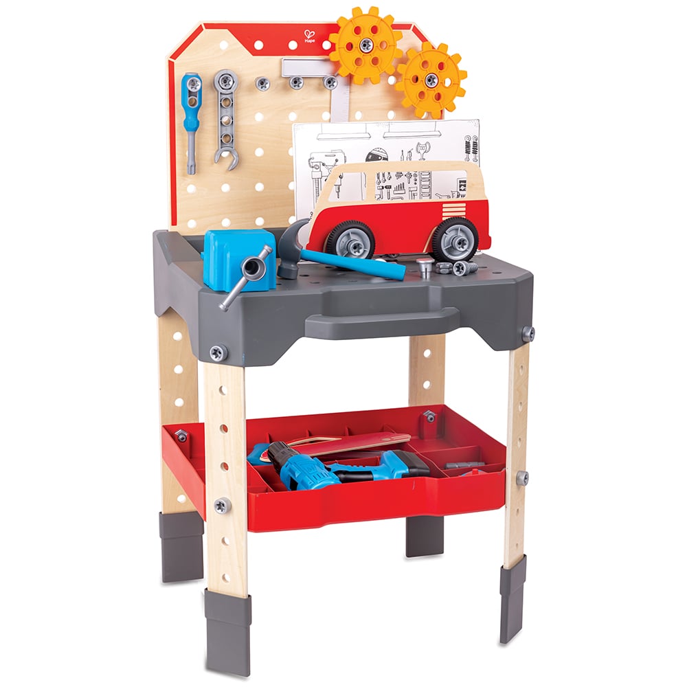 Hape Vehicle Service and Repair Workbench Play Set Image 1