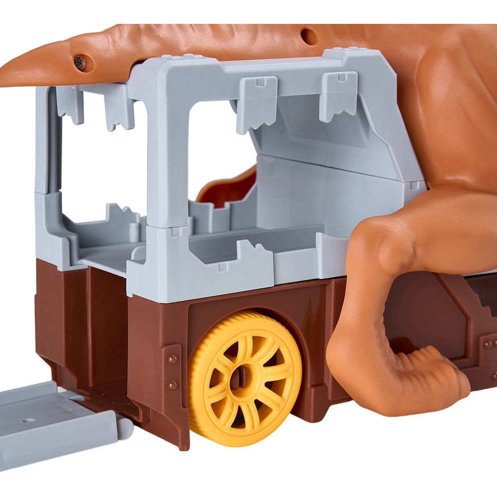 H&O Direct Dinosaur Swallowing Ejection Truck Toy with Folding Track and Cars Image 4