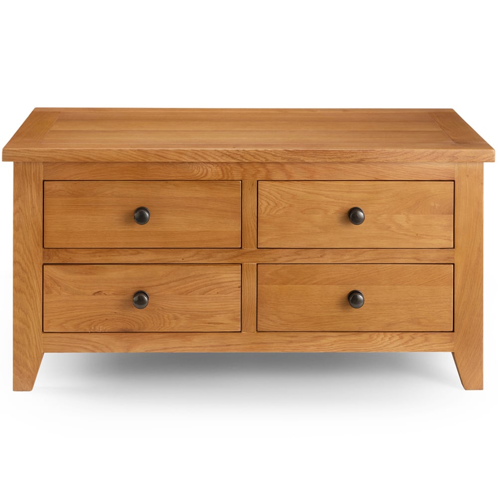 Julian Bowen Astoria 4 Drawer Oak Coffee Table Image 4