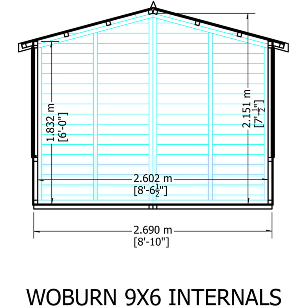 Shire Woburn 9 x 6ft Shiplap Garden Shed Image 6