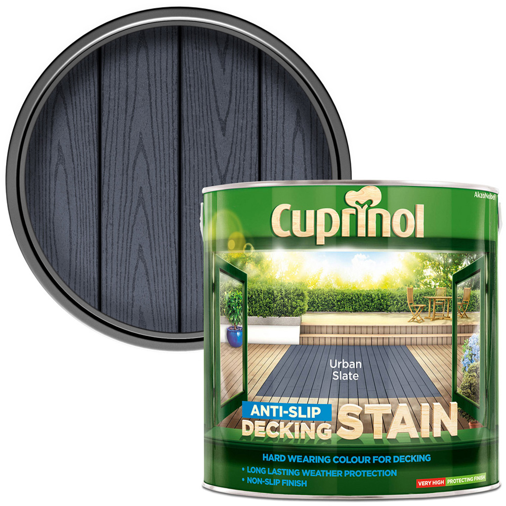 Cuprinol Urban Slate Anti Slip Decking Stain 2.5L Image 1