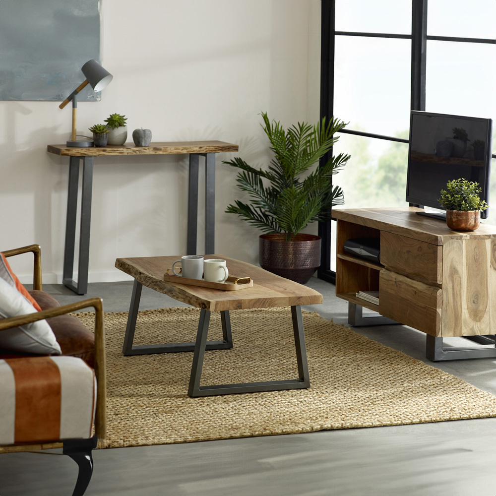 Brooklyn Barima 2 Door 2 Shelf Wooden TV Unit Image 7