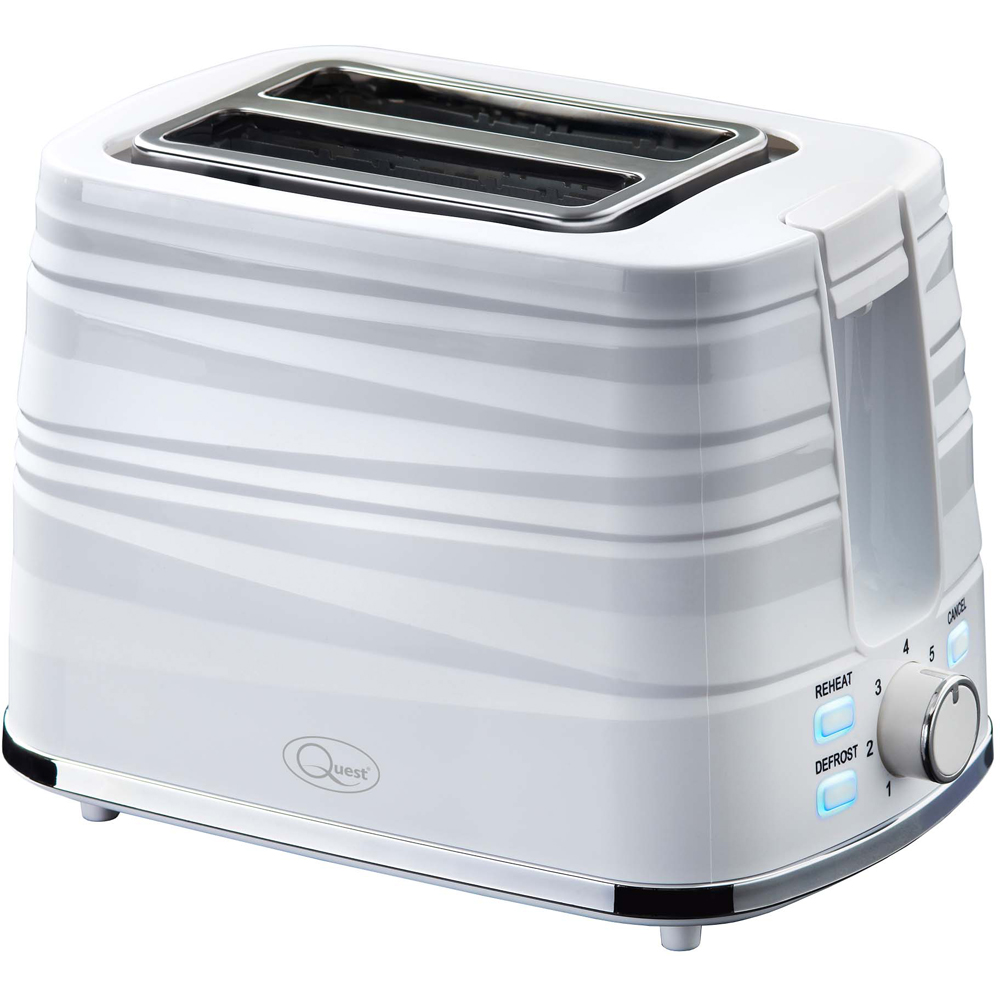 Benross Harmony White 2 Slice Toaster Image 1