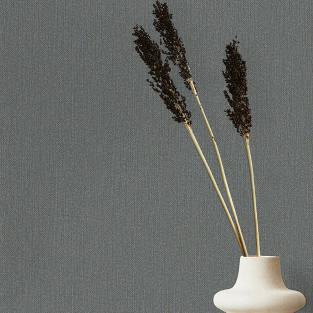 Galerie Industrial Effects Plain Black Wallpaper Image 3