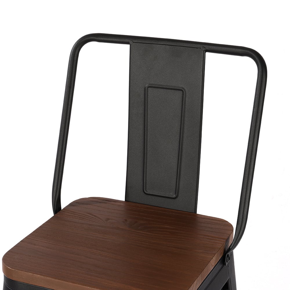 Living and Home Set of 2 Metal High Bar Stool Image 6