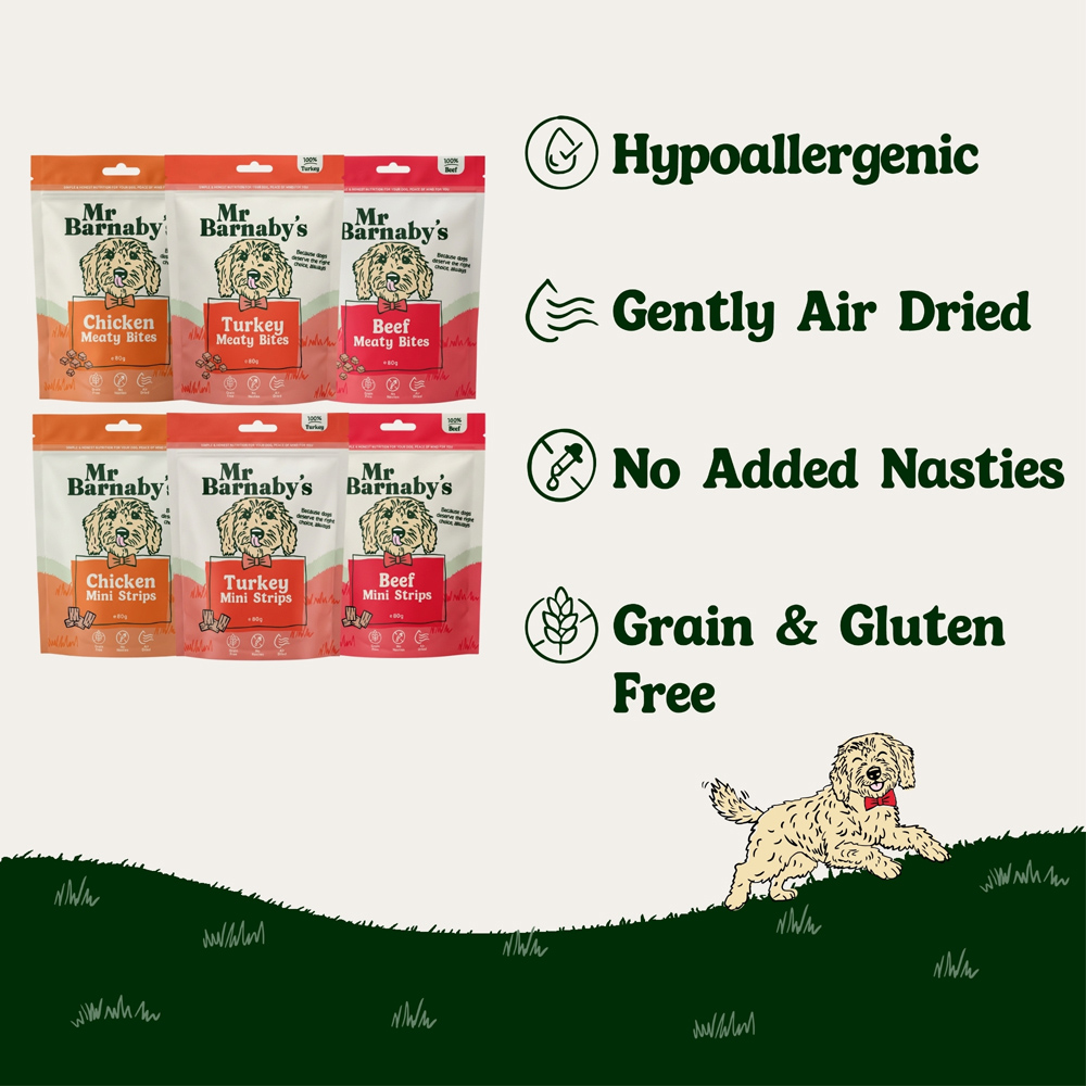 Mr Barnaby's Classic Meat Dog Treat Bundle 80g 6 Pack Image 6