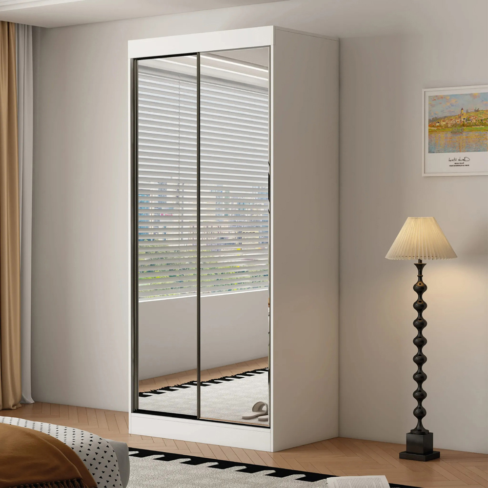 ARTESA Oracle 2 Door Full Mirrored Sliding Wardrobe Image 1