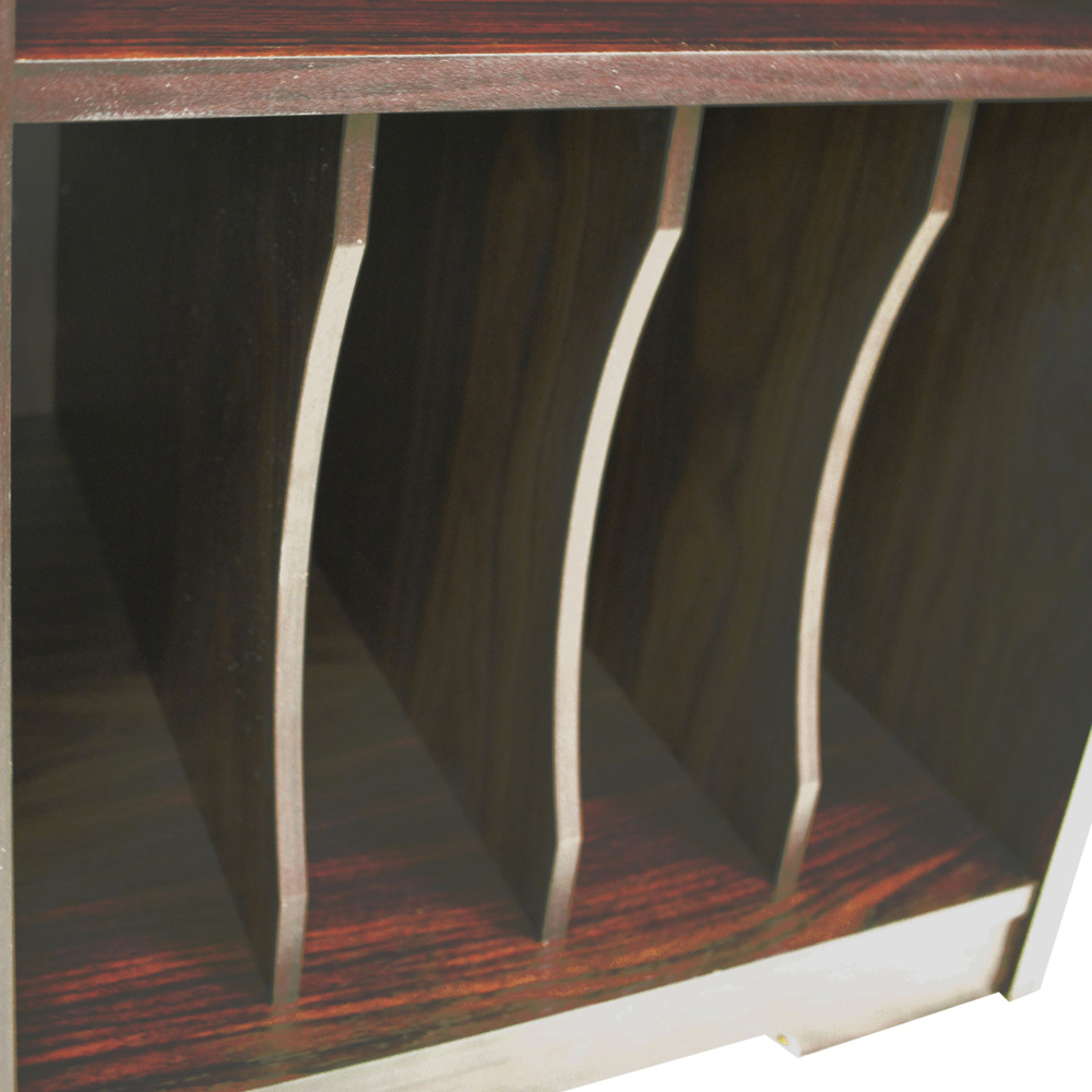 Watsons Audio Walnut LP Record Vinyl Storage End Table Image 5