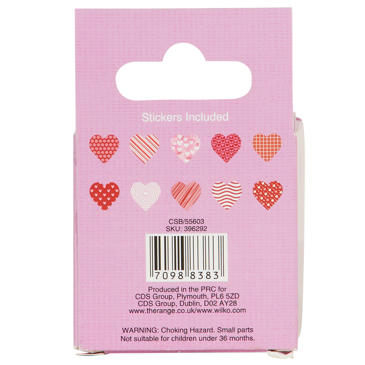 Heart Sticker Roll - Red Image 3
