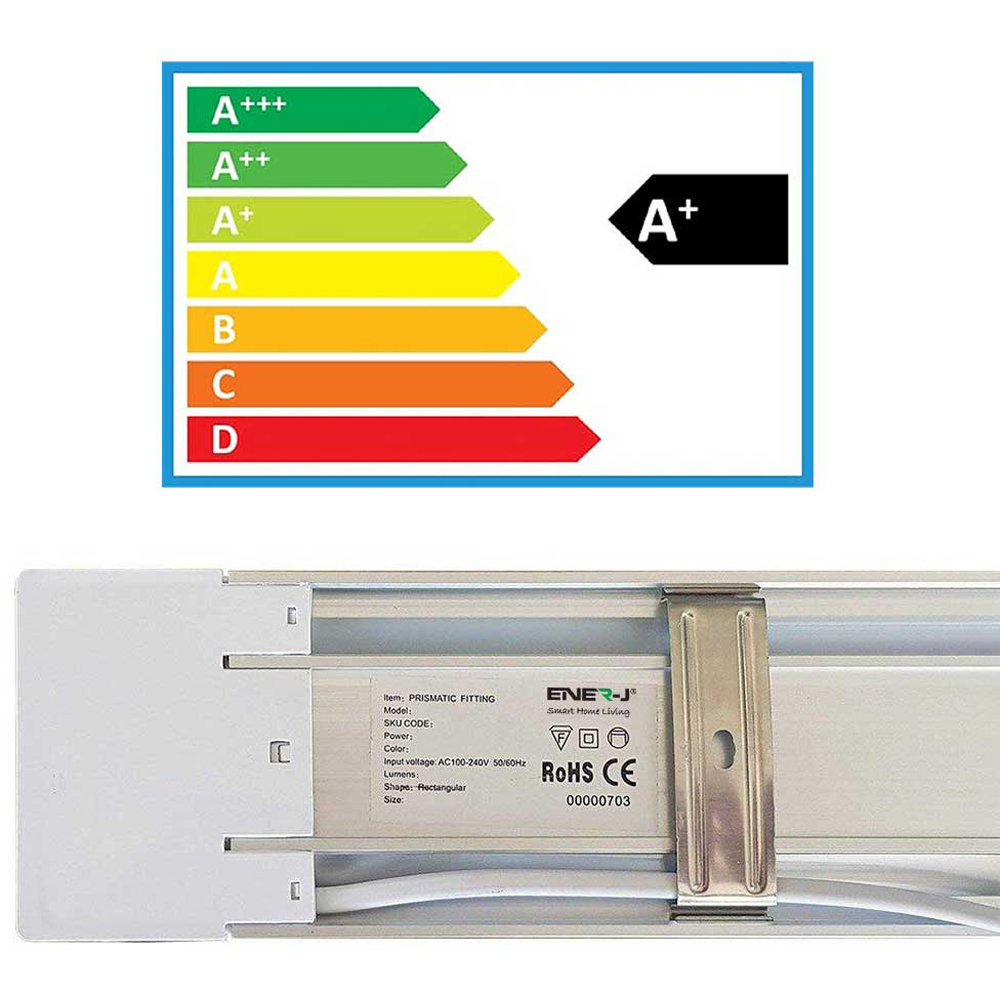ENER-J  2 Pack 180cm 54W LED Prismatic Batten Light Image 4