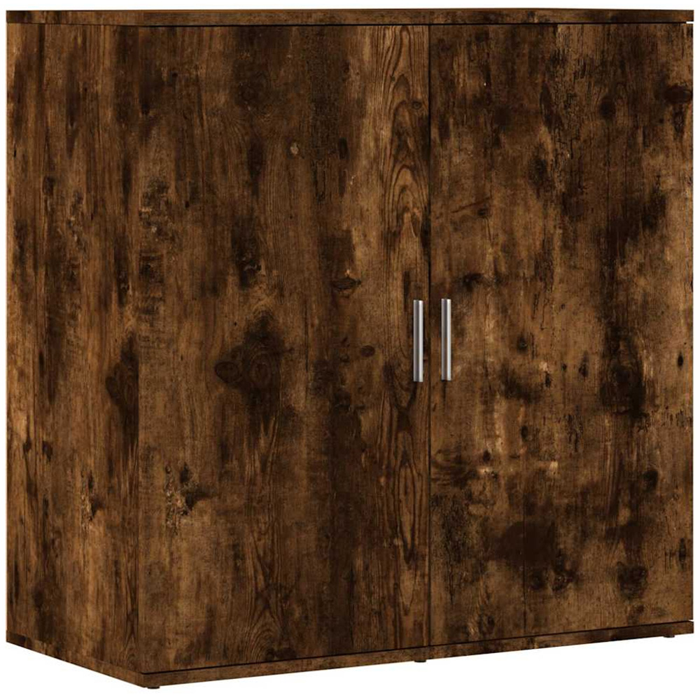 vidaXL 2 Door Smoked Oak Sideboard Image 2