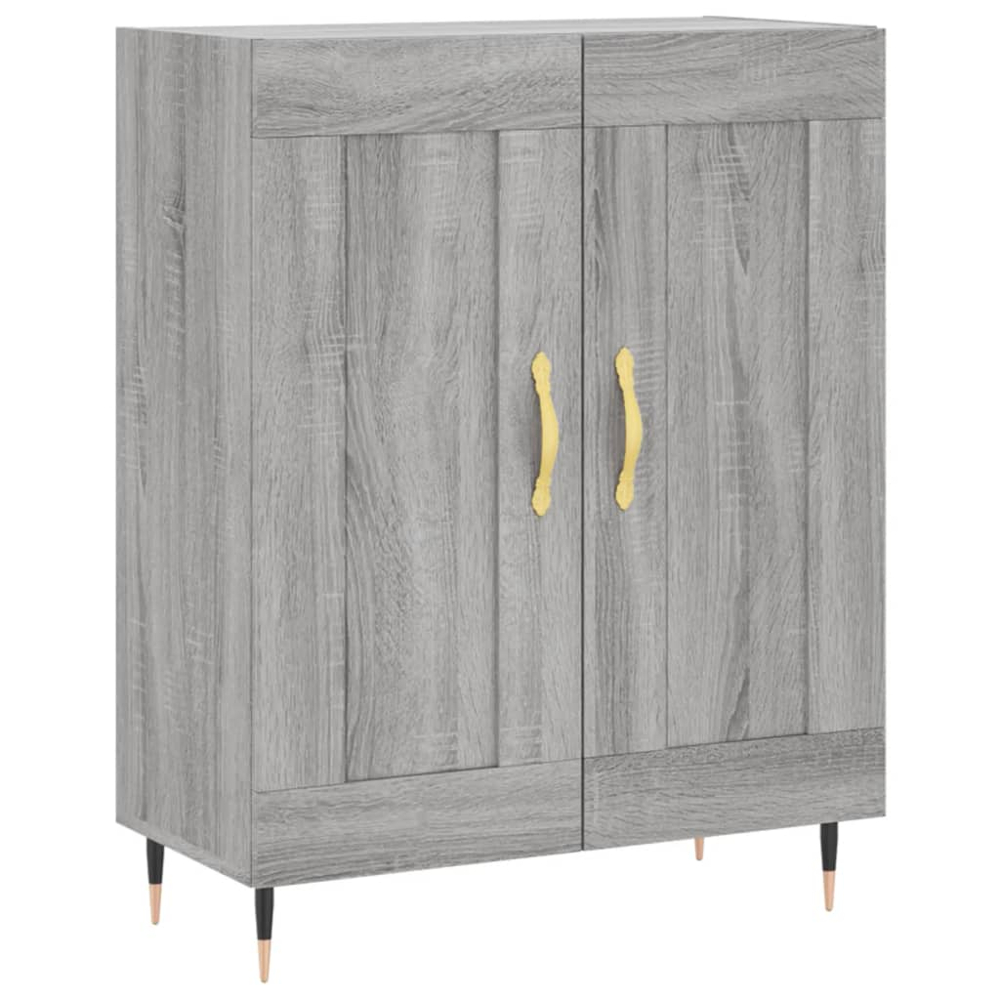 vidaXL 2 Door 3 Shelf Grey Sonoma Highboard Image 7
