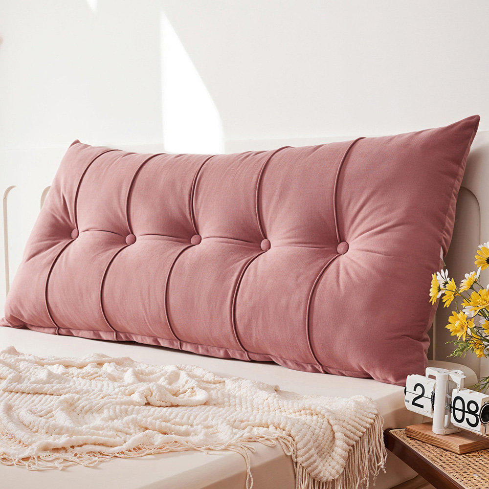 Living and Home Pink Chenille Headboard Pillow 60 x 150cm Image 7