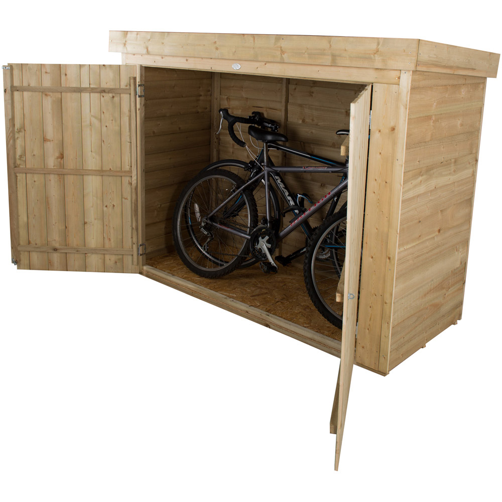 Forest Garden 2.4 x 6ft Pressure Treated Pent Outdoor Storage Image 8