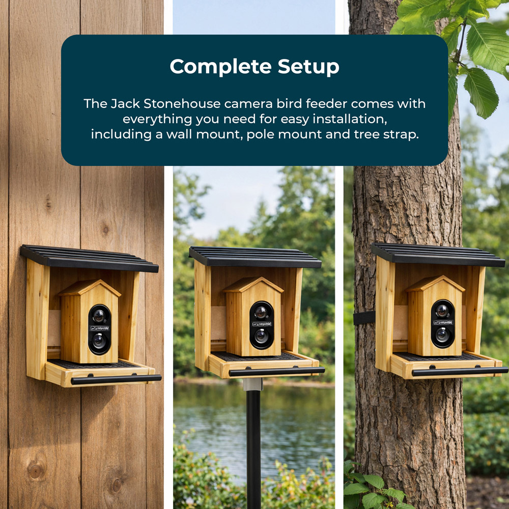 Jack Stonehouse Smart Bird Feeder Camera with AI Species Identifier and Night Vision Image 7