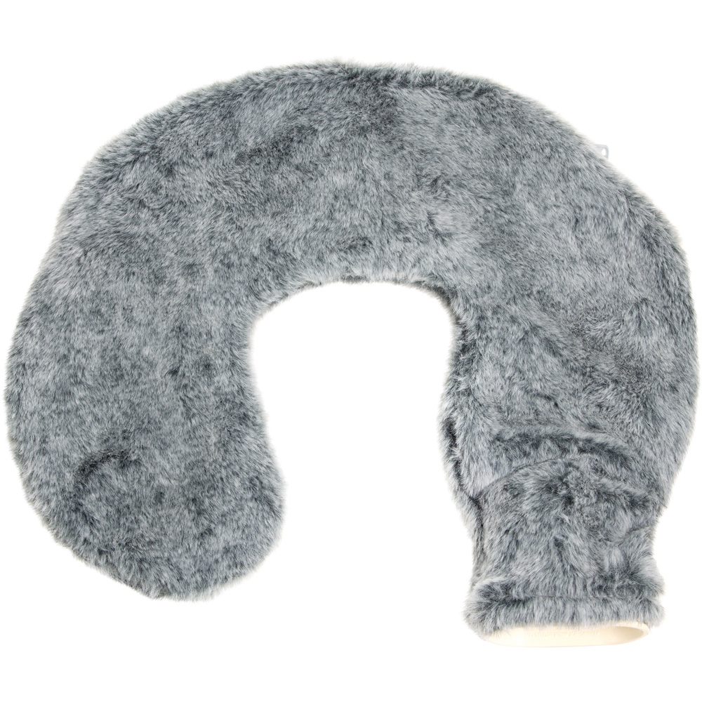 Bauer Professional Dark Grey Soft Faux Fur Fleece Neck and Shoulder Hot Water Bottle Image 1