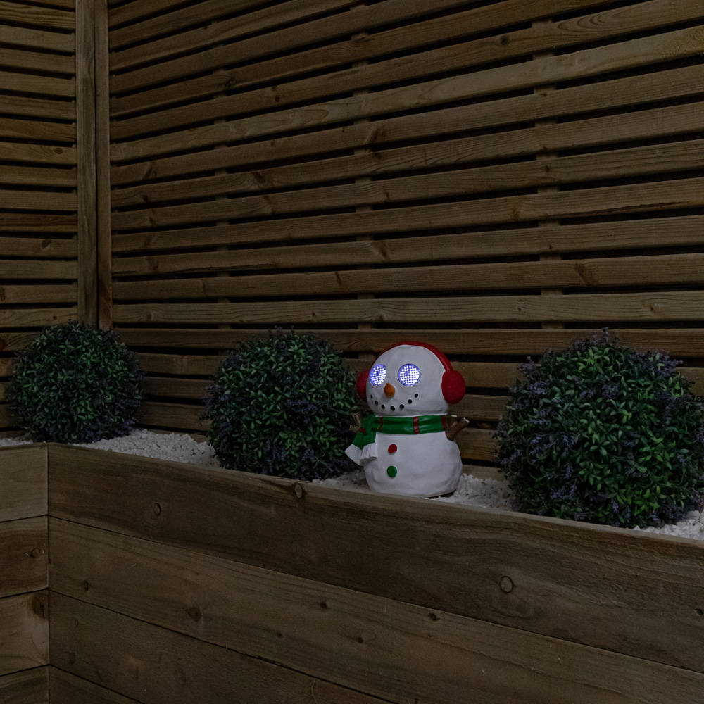 Samuel Alexander White LED Blinkin' Frosty Snowman Outdoor Christmas Decoration 25cm Image 2