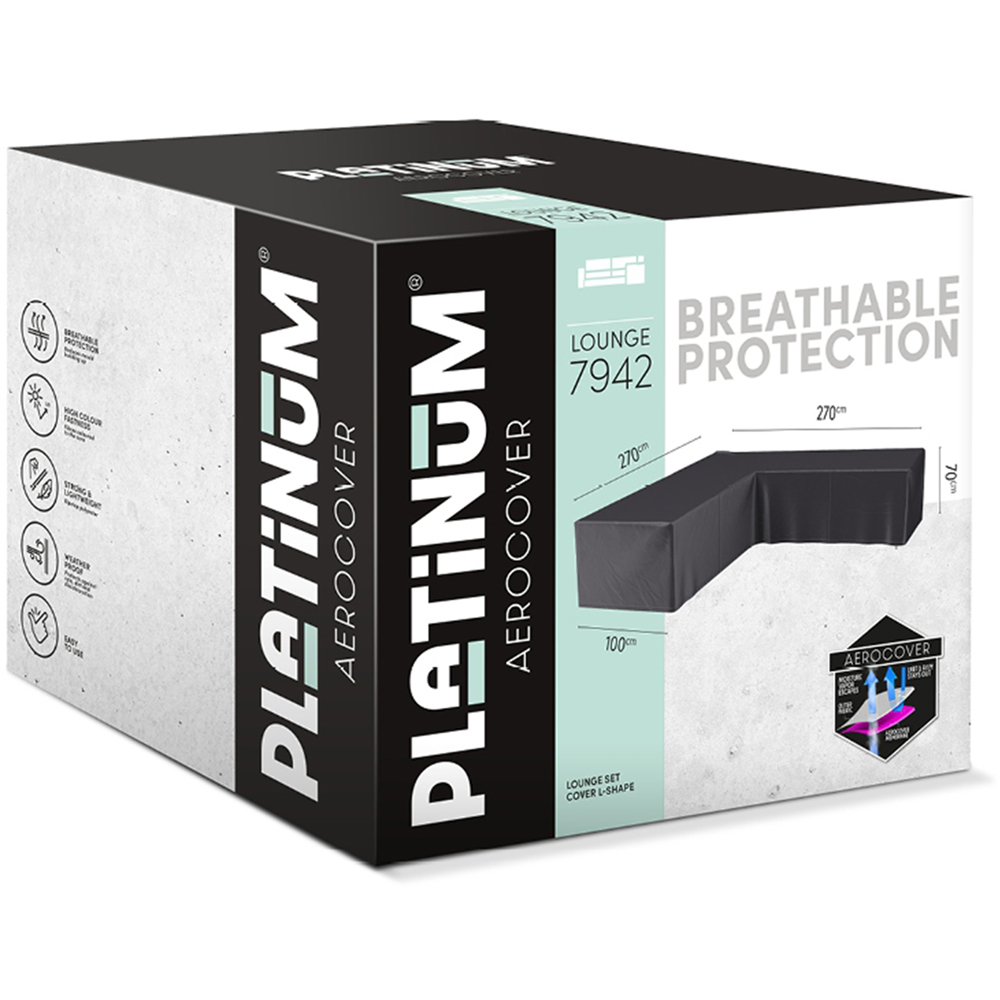 Platinum AeroCover Waterproof L Shape Outdoor Sofa Cover 70 x 270 x 270cm Image 2