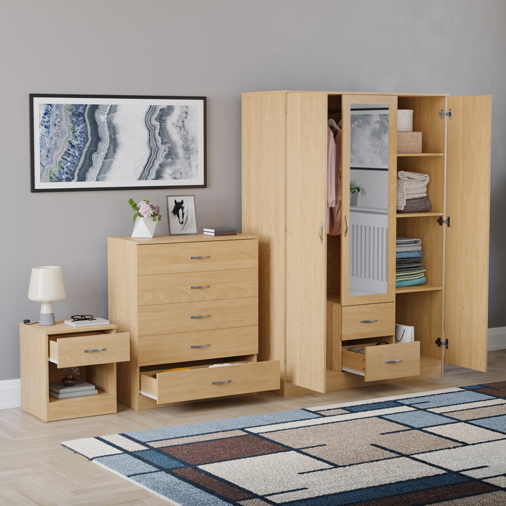 VIDA DESIGNS Riano Pine 3 Piece Bedroom Furniture Set Image 5