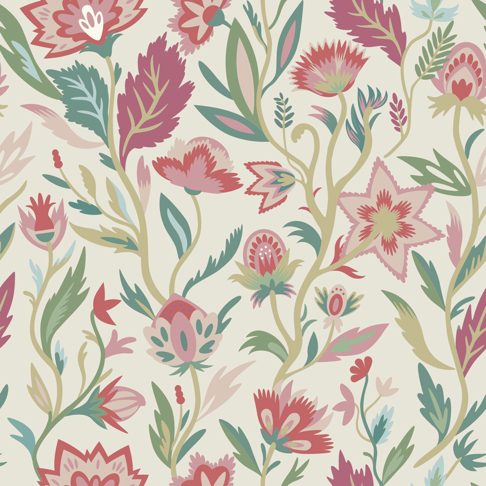 Arthouse Lush Paradise Pink Wallpaper Image 1