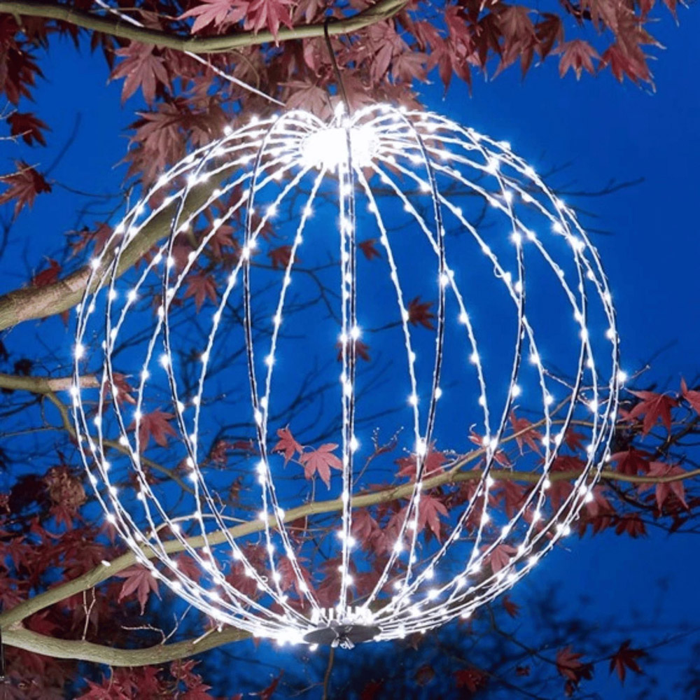 Samuel Alexander 240 Cool White LED Light-Up Twinkle Orb Christmas Decoration 40cm Image 1