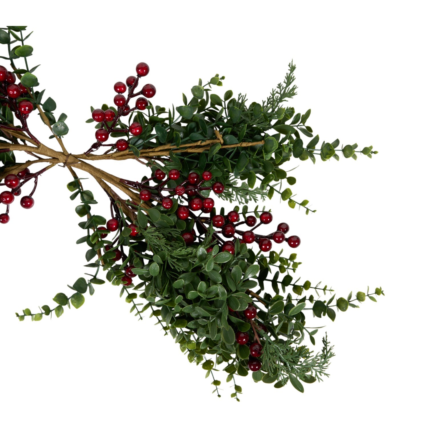 Red Berry and Boxwood Swag Image 3