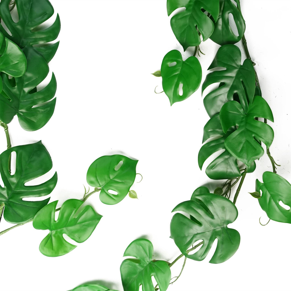 Leaf Trailing Monstera Hanging Artificial Plant 6ft Image 5