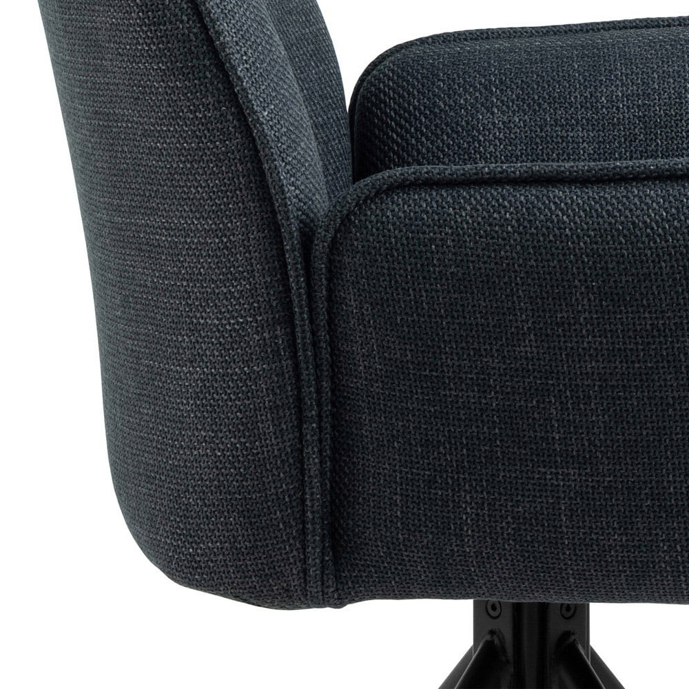 Florence Glenda Grey Swivel Dining Chair Image 6