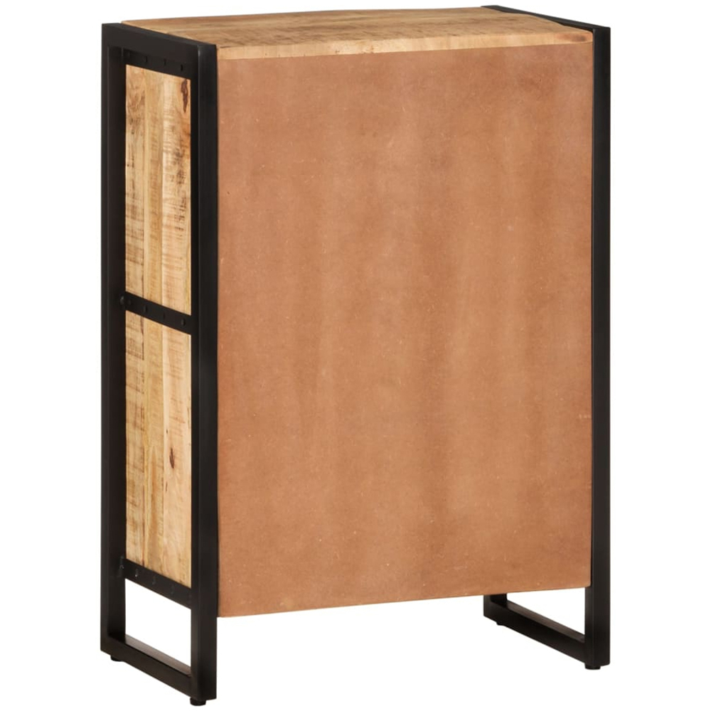 vidaXL 2 Drawer 16 Bottle Brown Freestanding Wine Cabinet Image 3