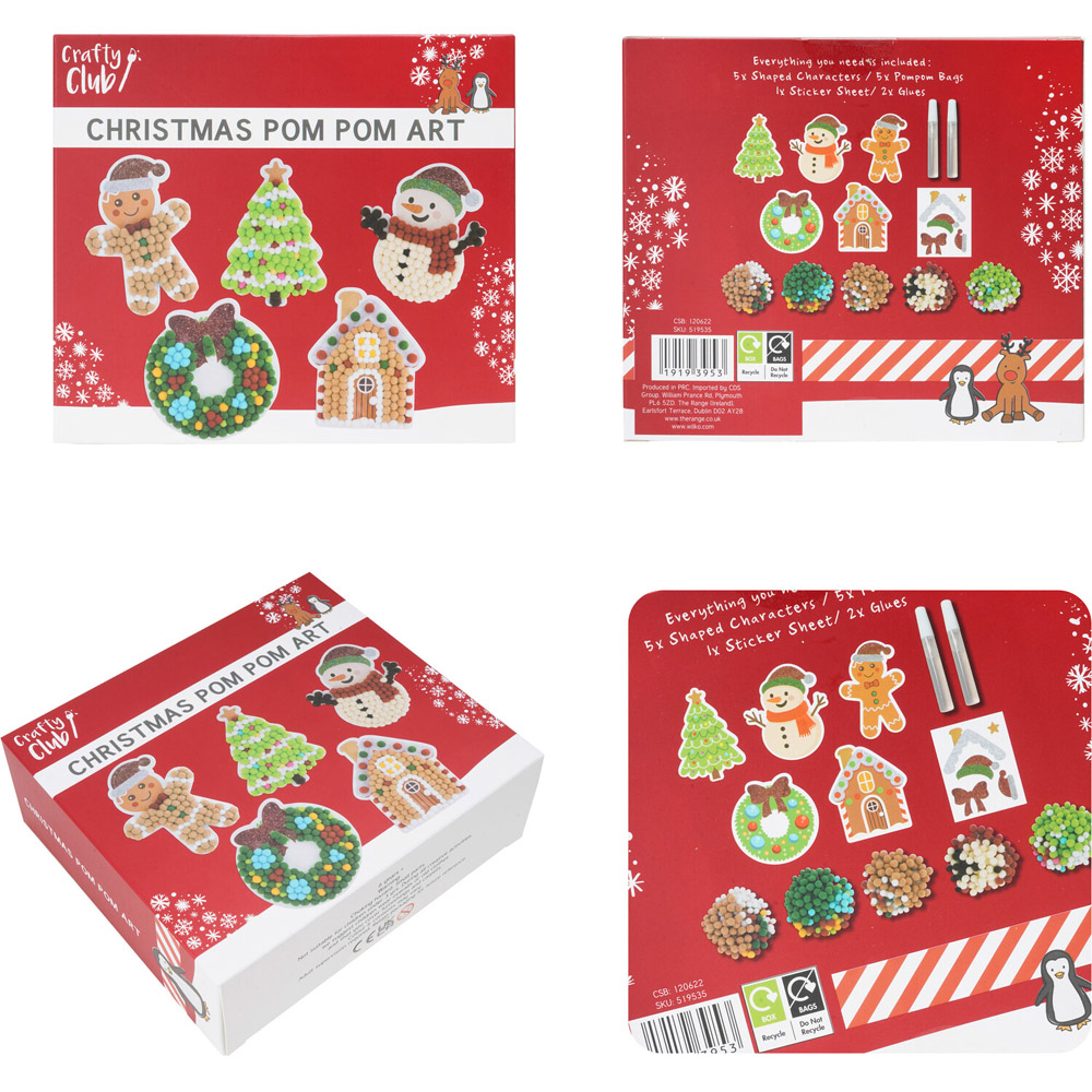 Christmas Pom Pom Art Kit Image 8