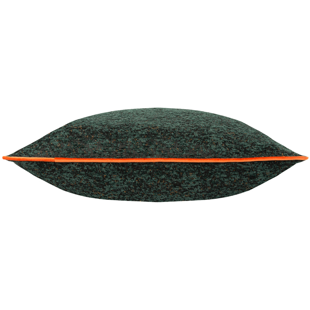 Paoletti Galaxy Emerald Chenille Piped Cushion Image 3