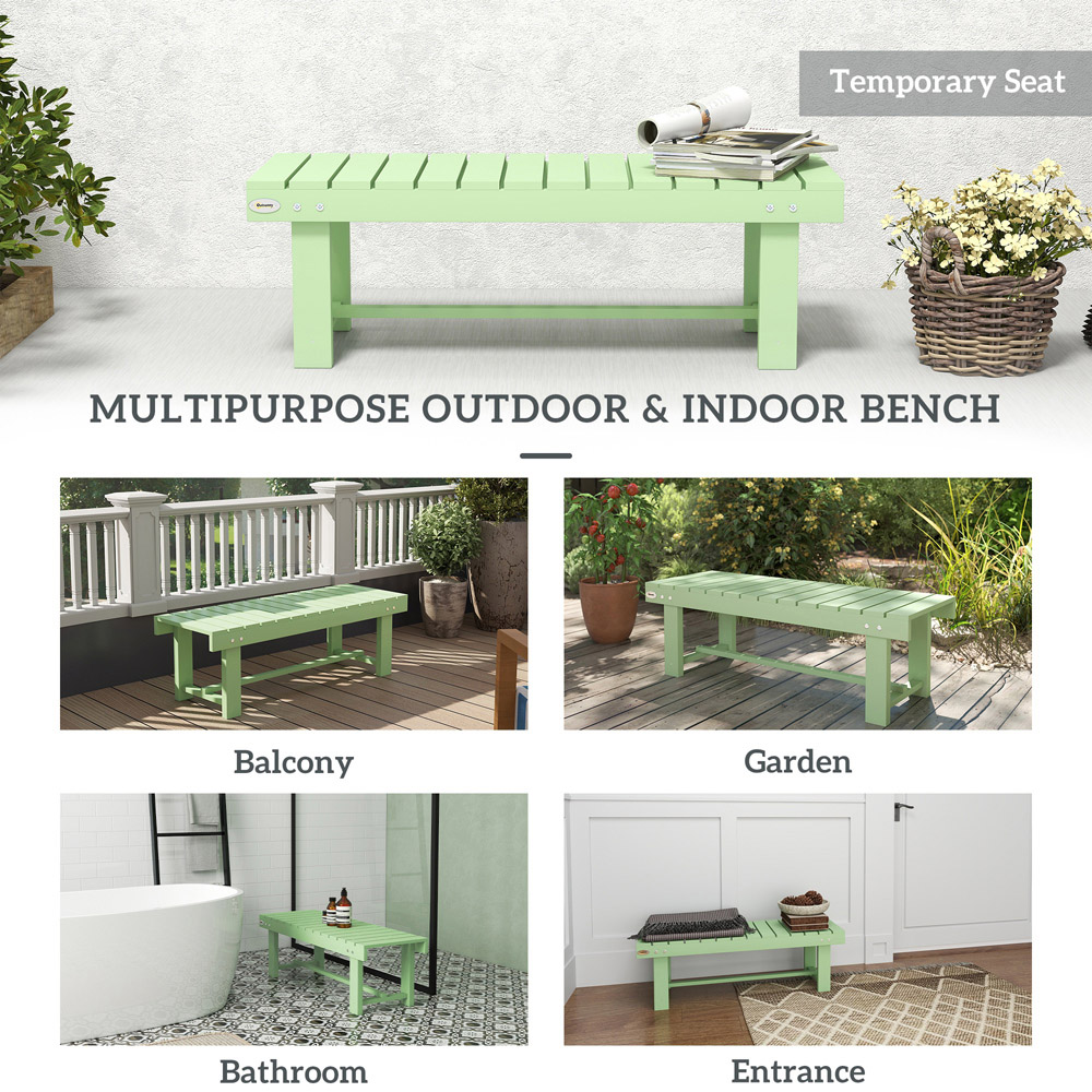 Outsunny 2 Seater Fir Wood Garden Bench Image 7