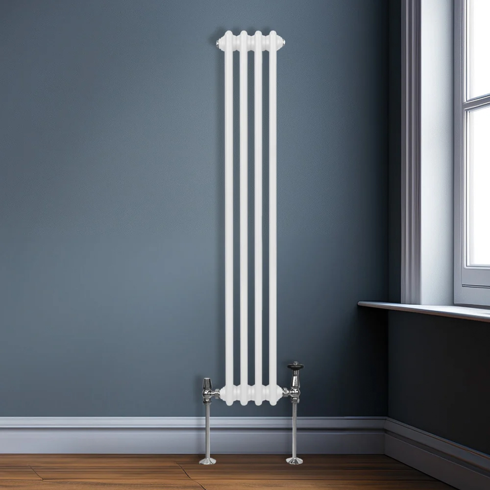 Monster Shop 1861 BTU White Traditional 2 Column Radiator 1500 x 202mm Image 2