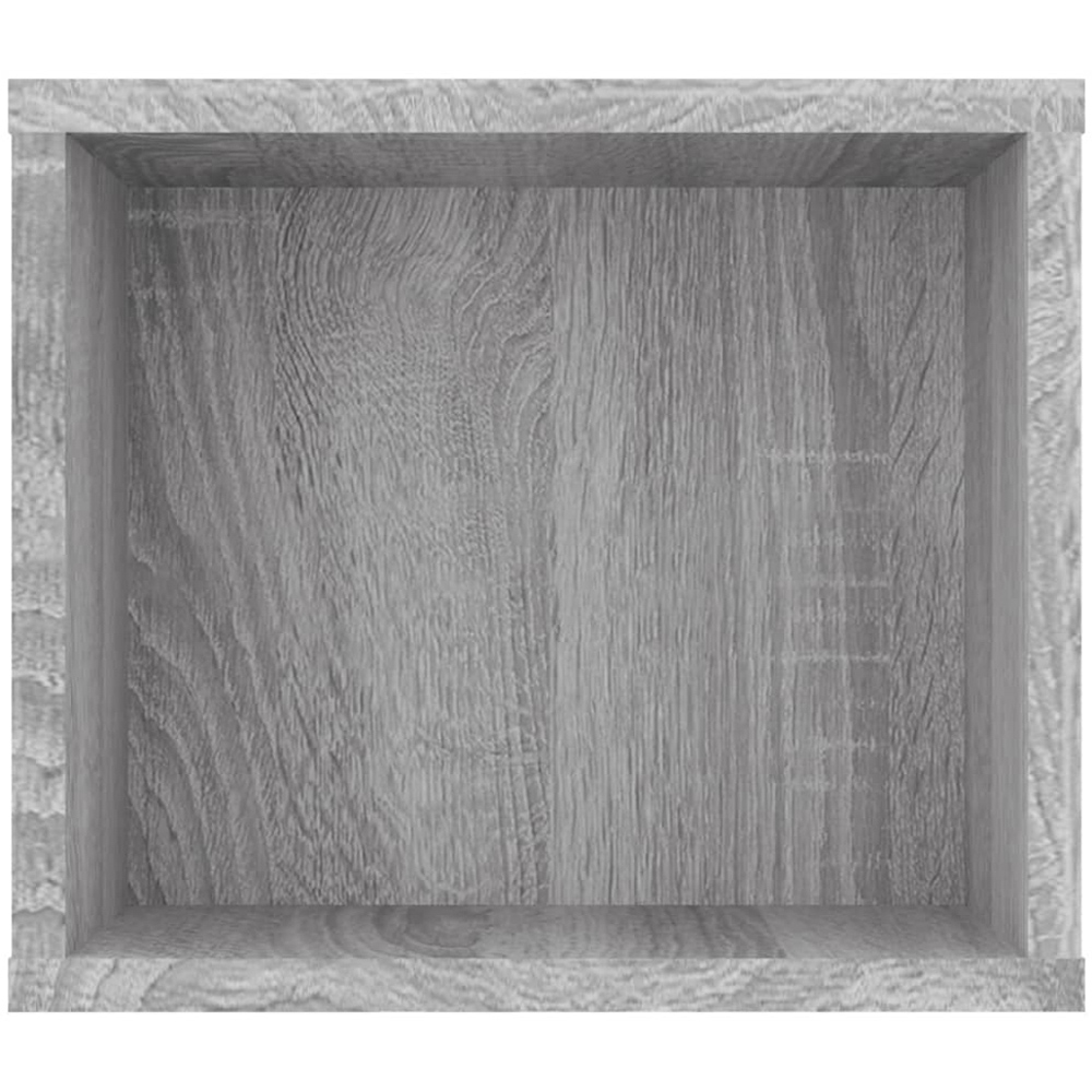 vidaXL 2 Shelf Grey Sonoma Wall Mounted TV Cabinet Image 5