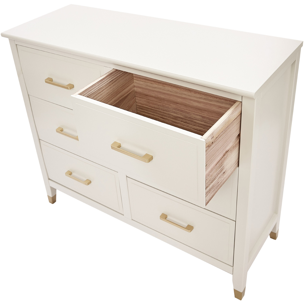 Palazzi 6 Drawer White Chest of Drawers Image 5