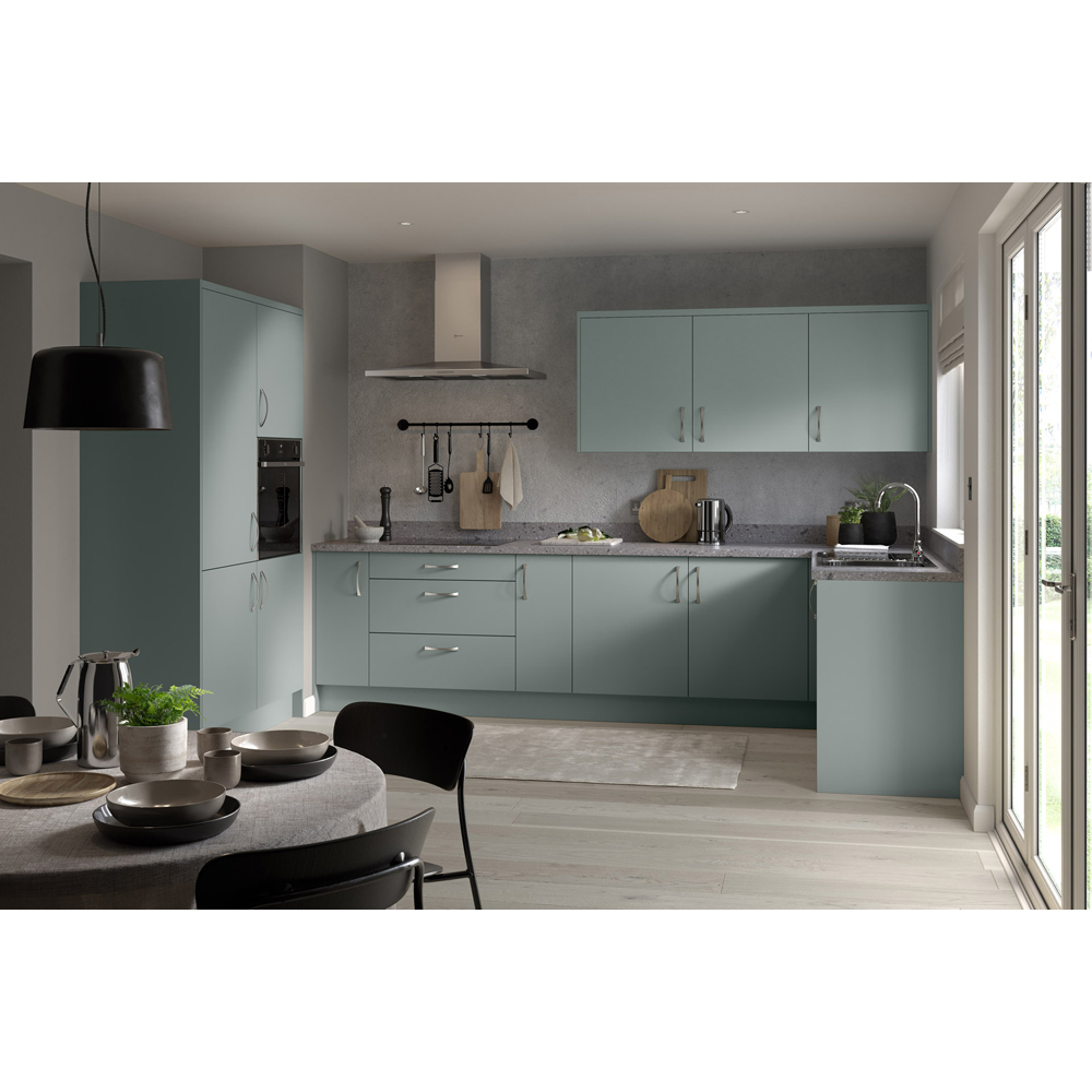 Kitchen Kit Slab Supermatt Agave Green Larder End Panel 2400 x 600 x 18mm Image 2
