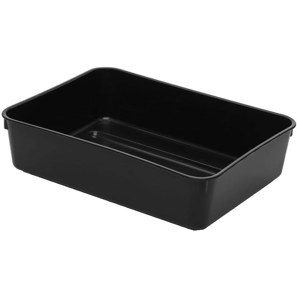 Wilko Black Premium Gravel Tray 22cm Image