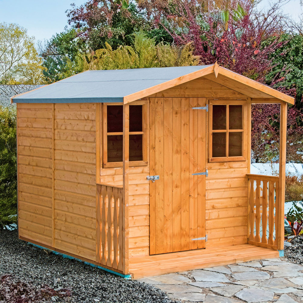 Shire Casita 7 x 9ft Wooden Shiplap Shed with Veranda Image 4