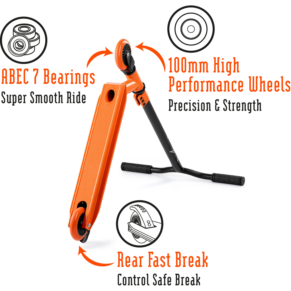 Xootz Y Orange Bar Magma Kids and Teen Stunt Scooter Image 6