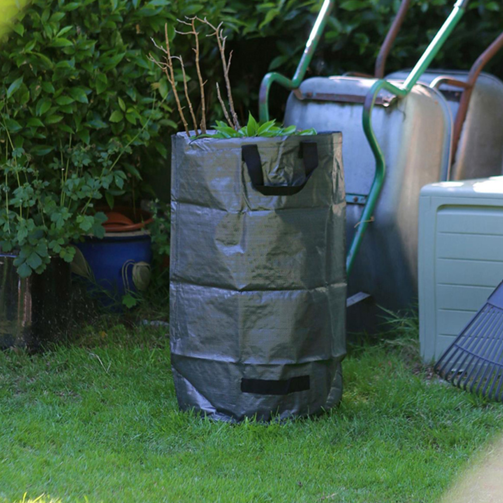 Harbour Housewares Black Heavy-Duty Garden Waste Bag 300L 3 Pack Image 2