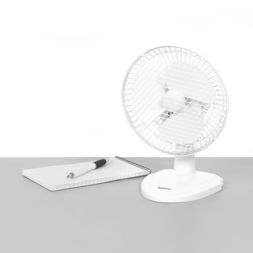 Beldray White Desk Fan 6 inch Image 6