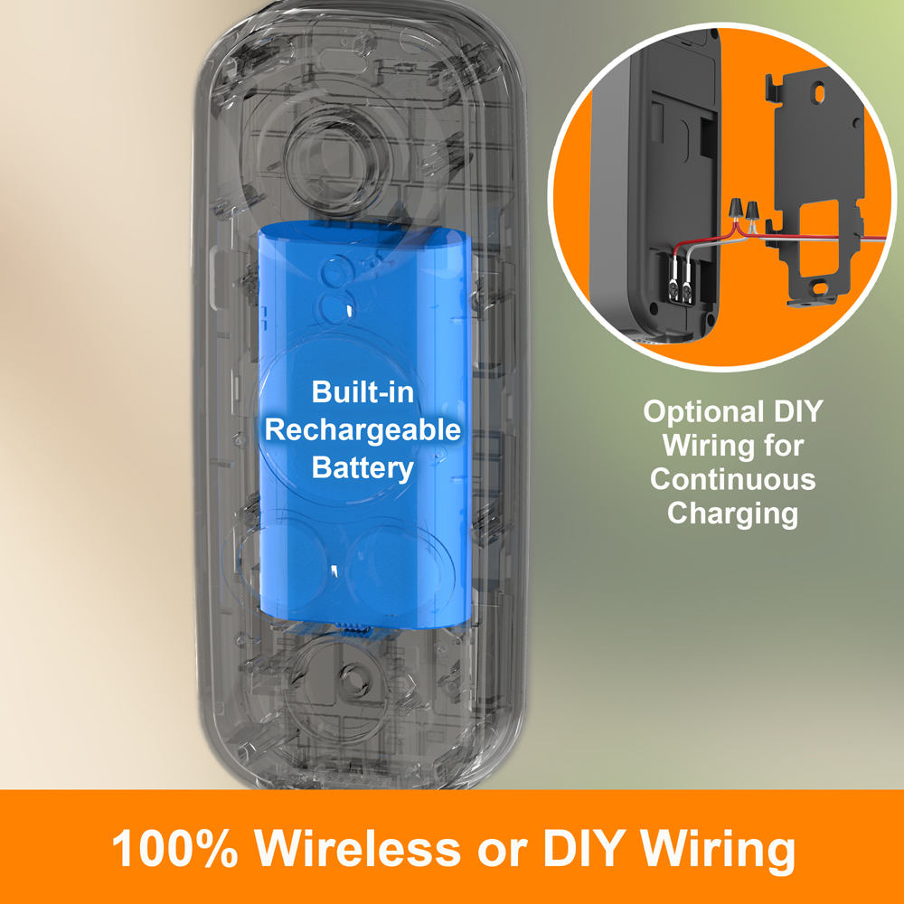 Toucan Pro Wireless Video Doorbell with Radar Motion Detection Image 4