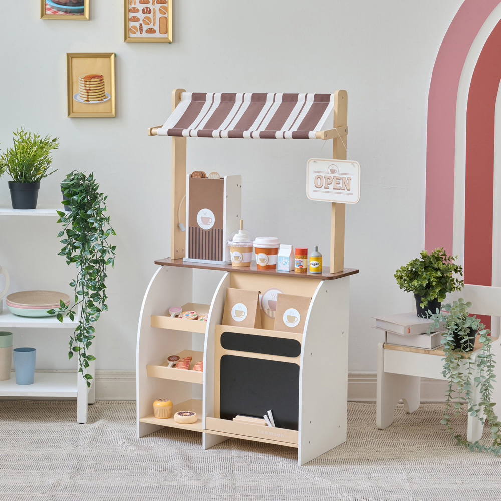 Teamson Kids Brown Espresso Treats Coffee Stand Image 2