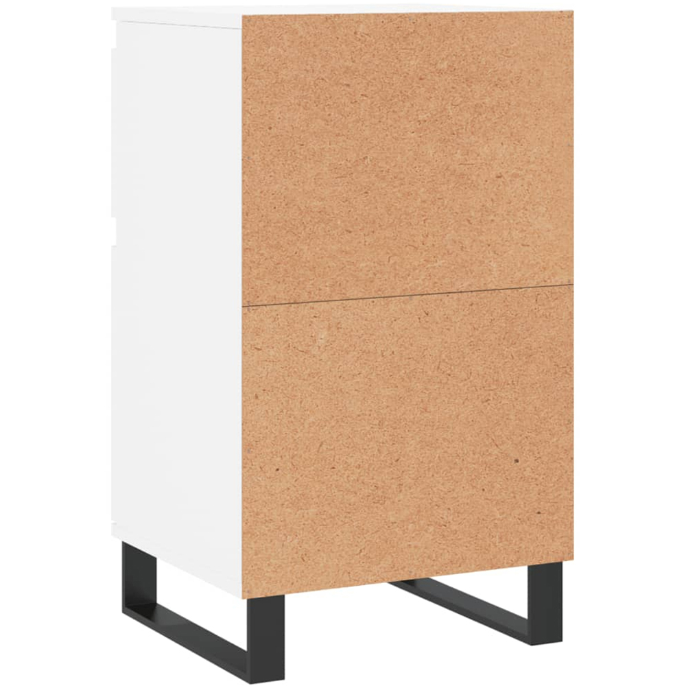vidaXL Single Door Single Drawer White Sideboard Image 7