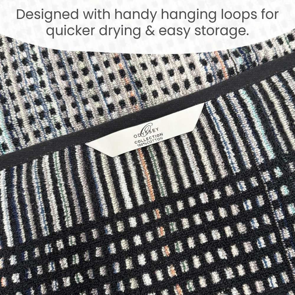 Allure Bath Fashions Carnival Multicoloured Recycled Cotton Hand Towel 2 Pack Image 4