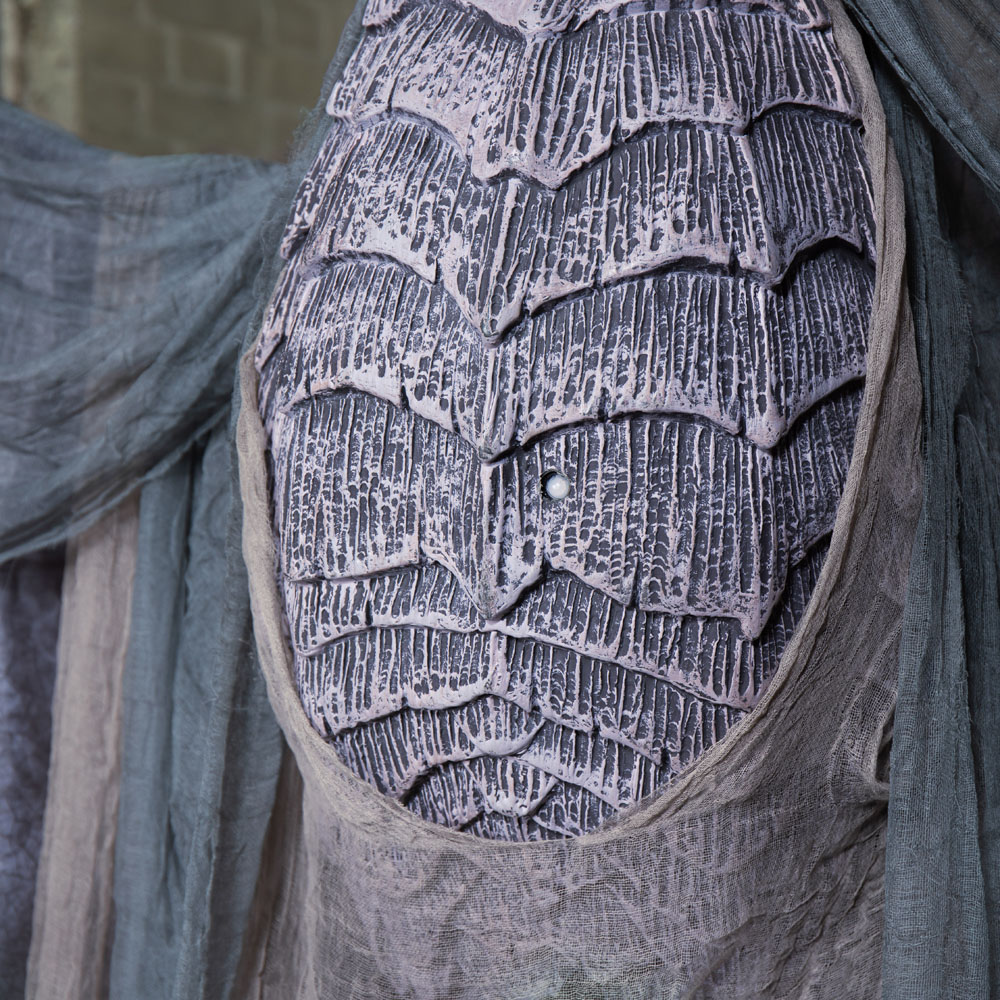 Samuel Alexander LED Motion Activated Winter Dragon Halloween Decoration with Smoke Machine 7ft Image 5