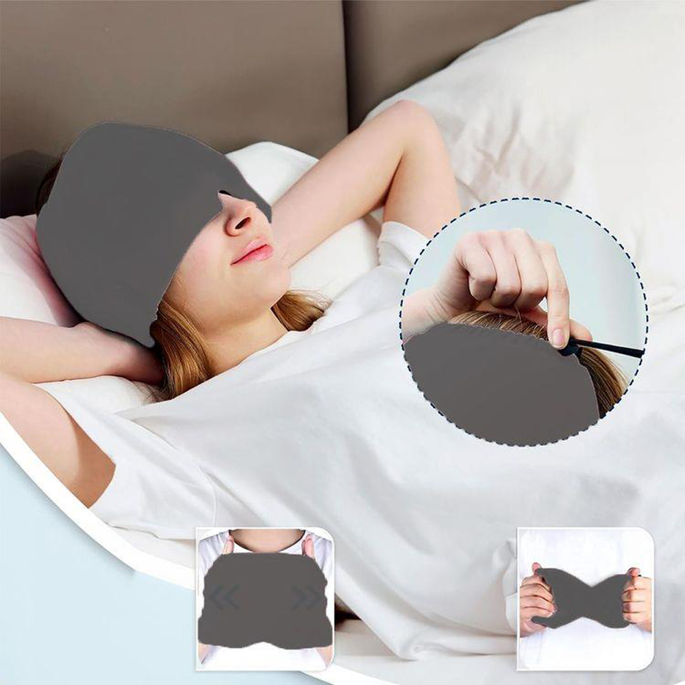 Dyzi Reusable Ice Pack Migraine and Stress Relief Head Wrap Image 7