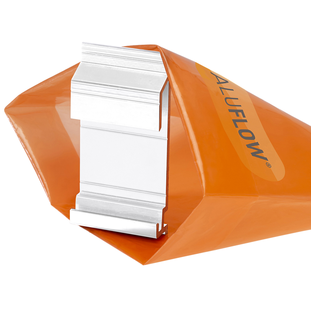 Clear Amber Aluflow Rock N Lock White Gutter Bracket Image 1